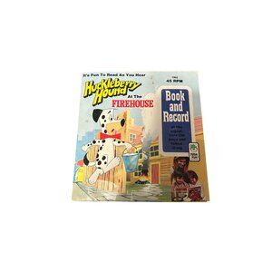 Huckleberry Hound At The Firehouse Book & Record Set 1969 45 RPM